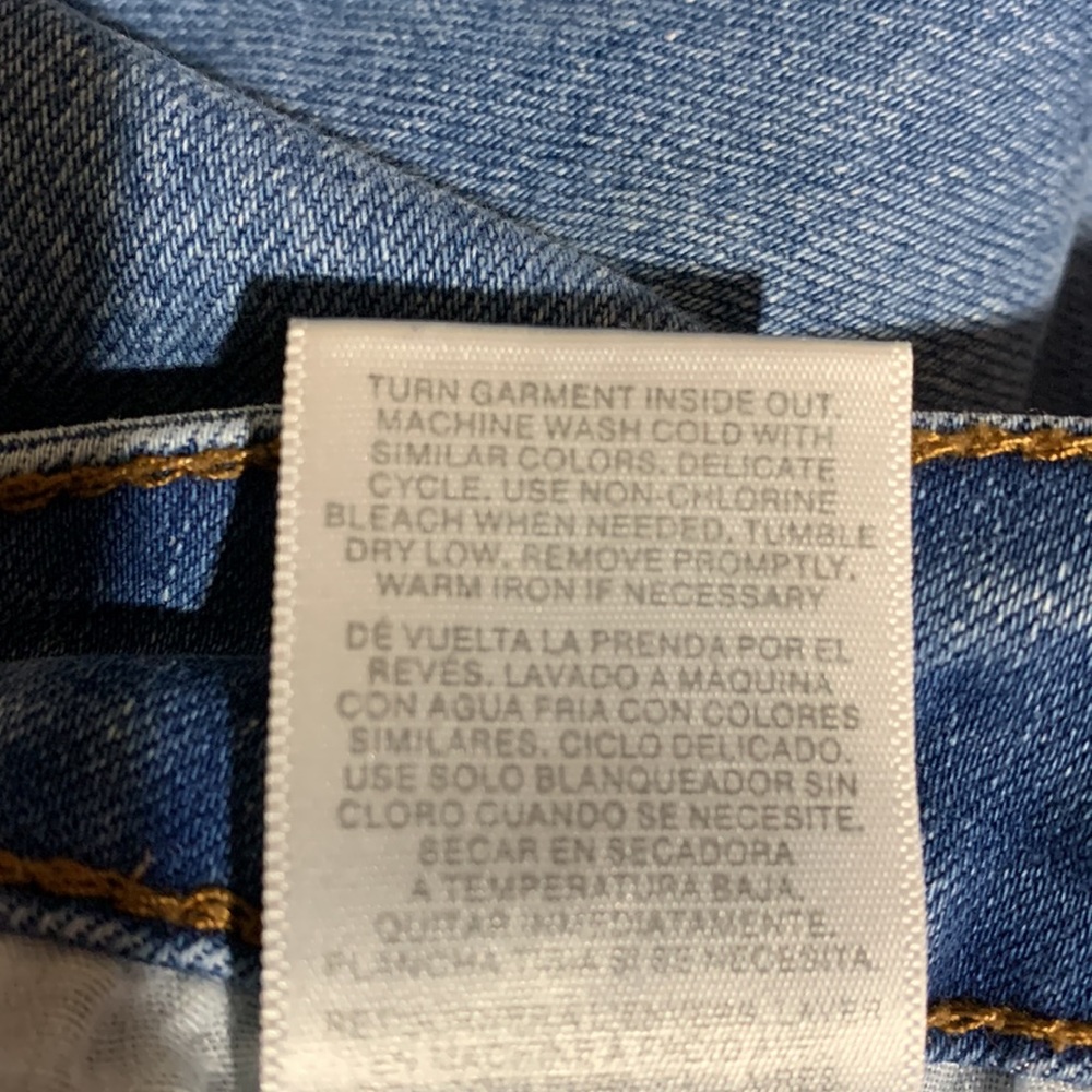 Simple Society Jeans Med Wash Ripped Skinny Ankle Cropped Junior Size 11/30 - Picture 14 of 15